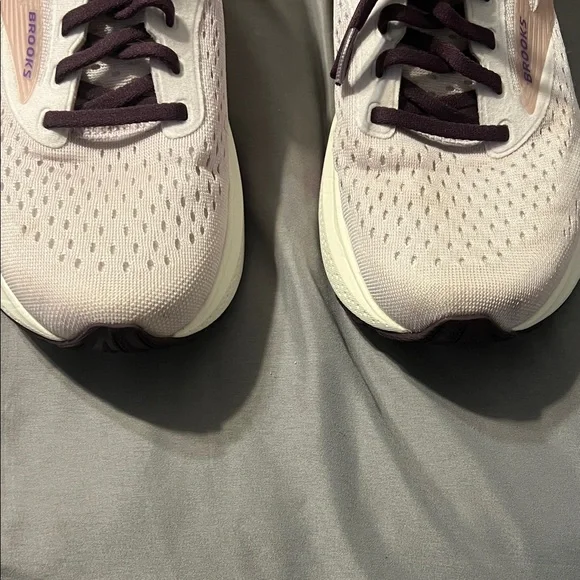 Brooks Women's Athletic Shoes - Cream and Purple - Picture 5 of 6